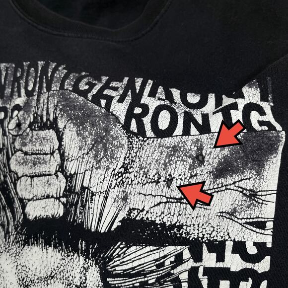 Rontgen Raw Punk Band Kopflos Chopped TShirt Cutoff Sleeveless Tank Tee Thrashed - Picture 12 of 16